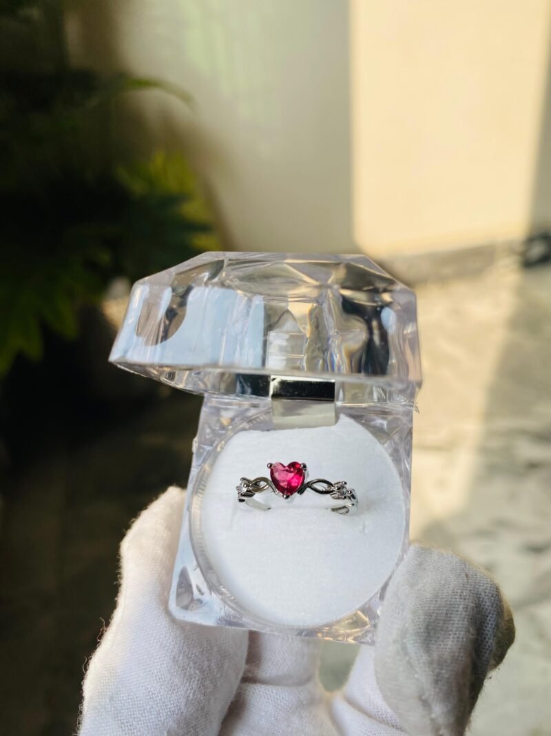 Elegant Adjustable Heart Ring – Perfect Gift for Couples & Loved Ones - Image 2