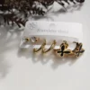 Black gold Earrings