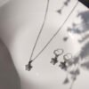 Silver Pendant With Earrings