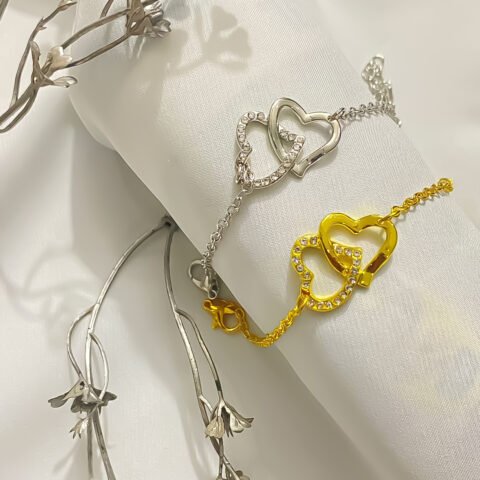 elegant heart bracelets available now at justajewels